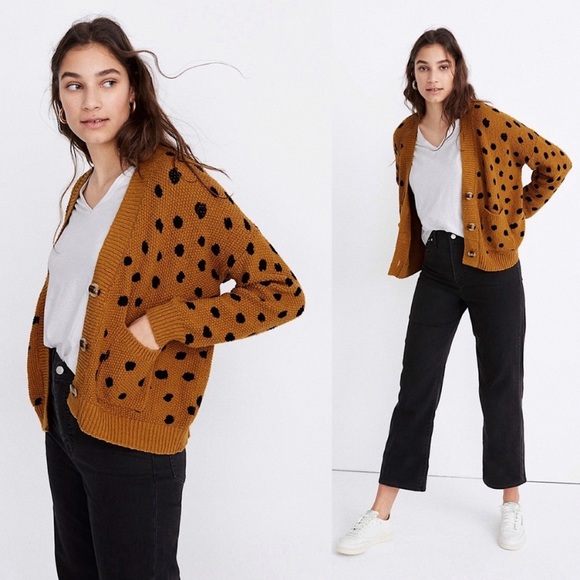 Madewell Hillview Cardigan Sweater in Painted Spot - Picture 3 of 8